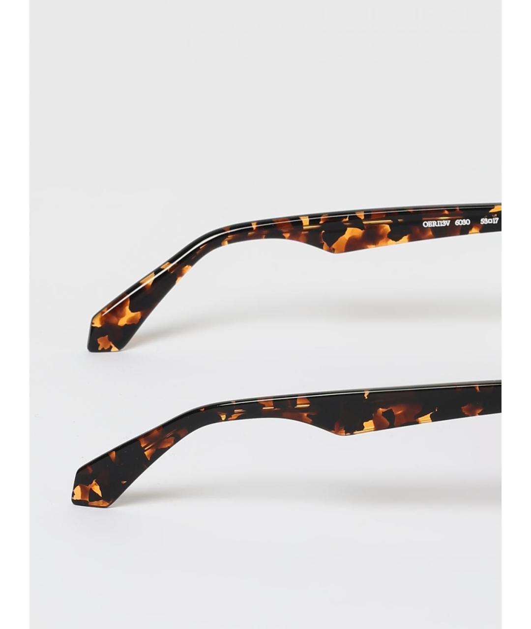 OFF-WHITE Коричневые солнцезащитные очки, фото 4