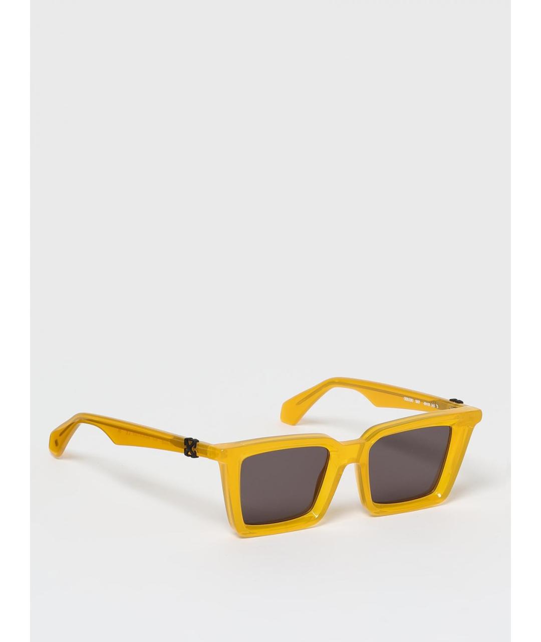 OFF-WHITE Желтые солнцезащитные очки, фото 6