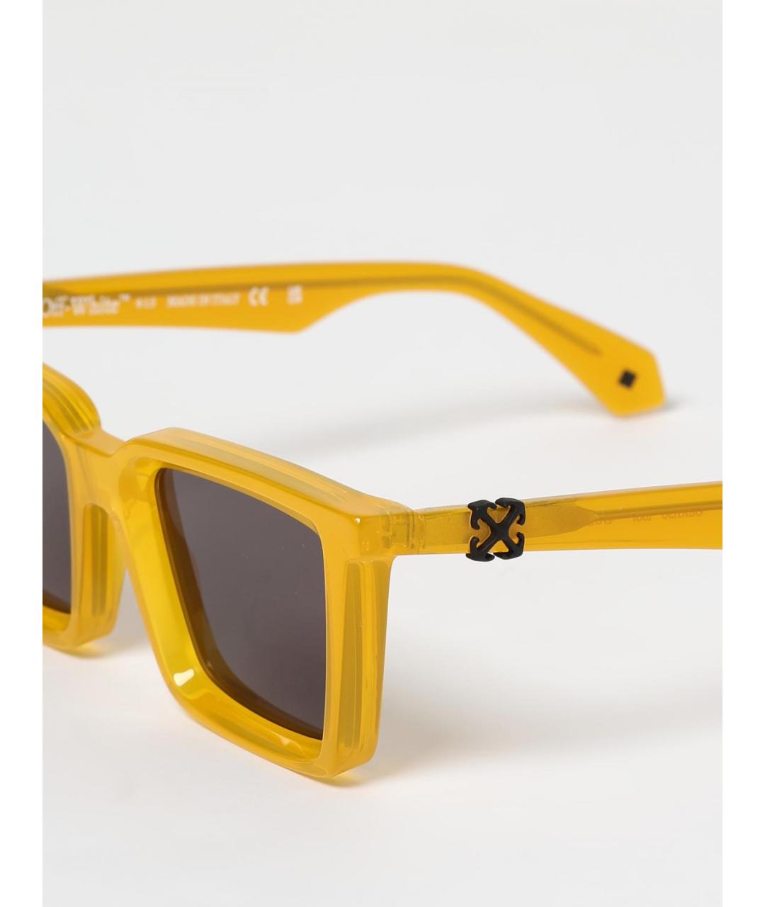 OFF-WHITE Желтые солнцезащитные очки, фото 5