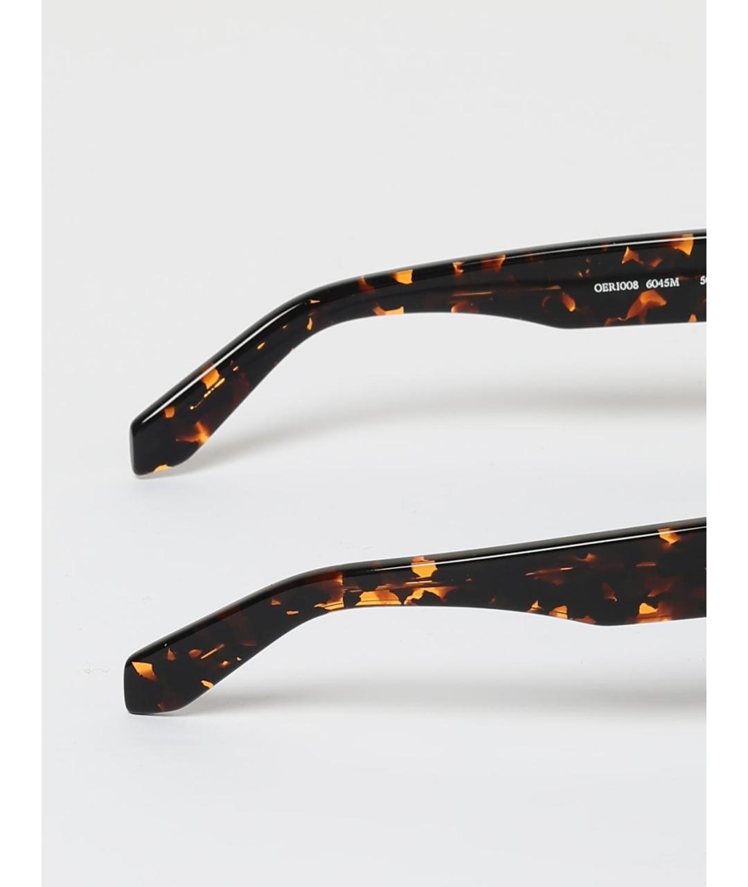 OFF-WHITE Коричневые солнцезащитные очки, фото 4