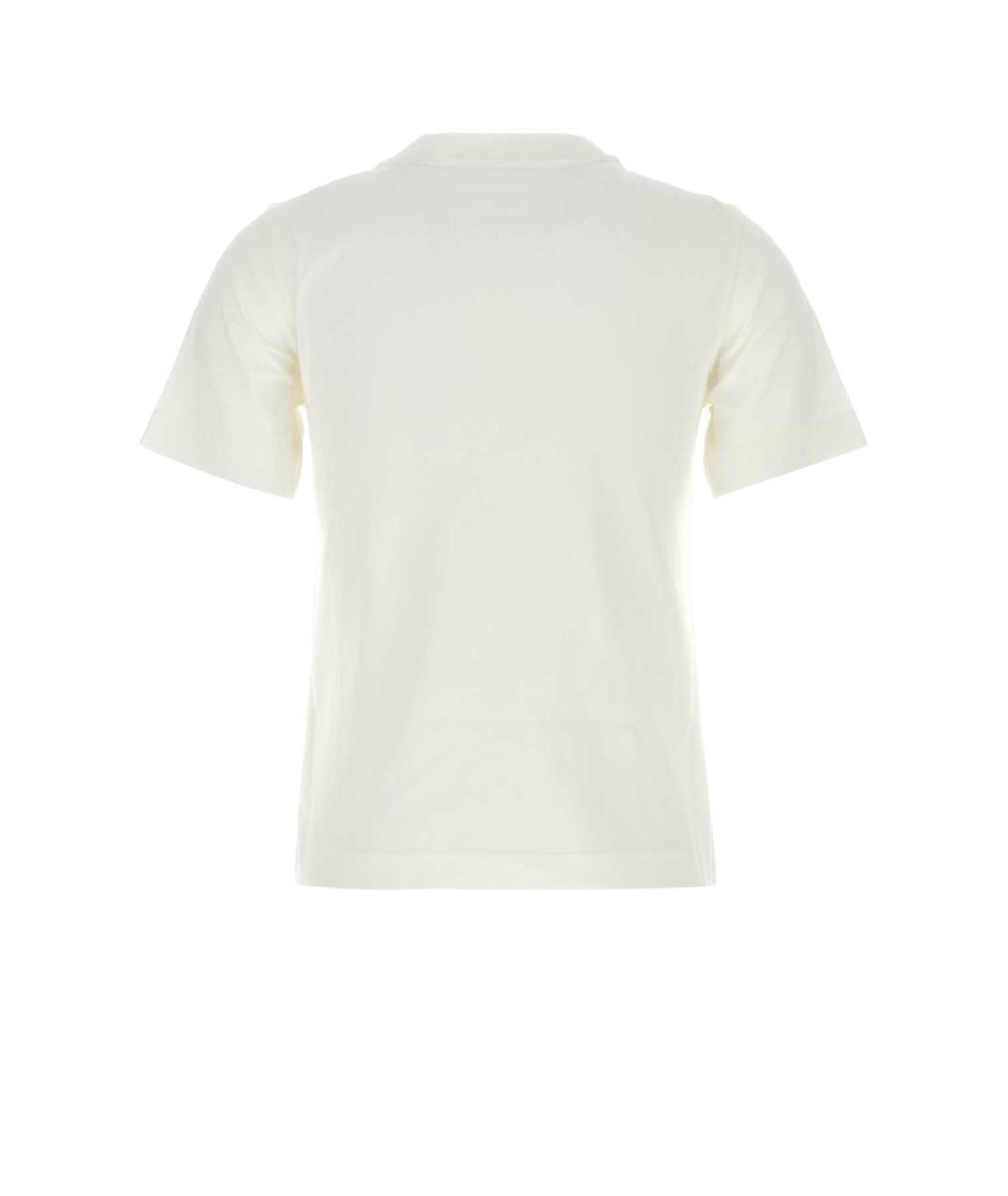 BURBERRY Белая хлопковая футболка, фото 2