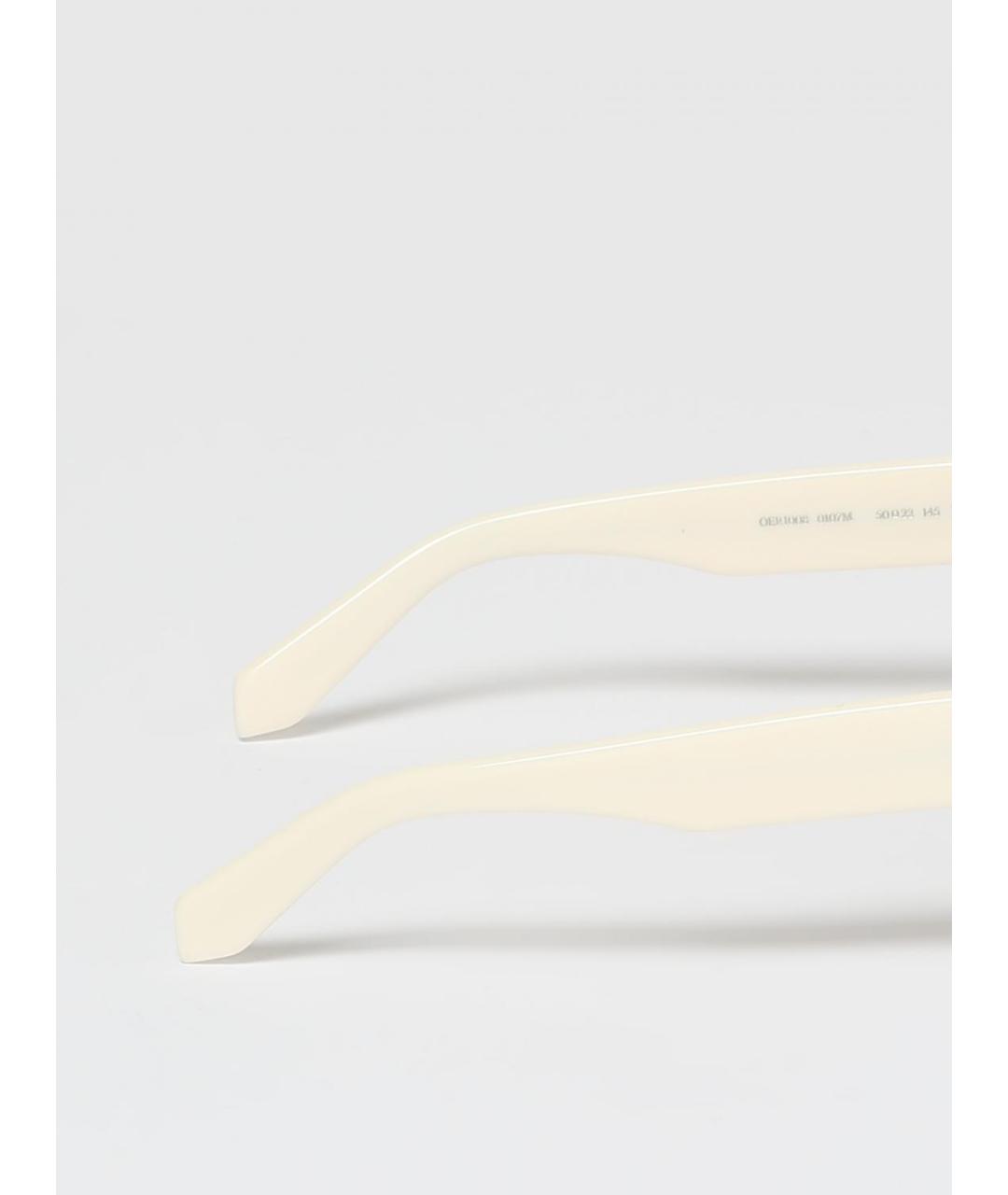 OFF-WHITE Белые солнцезащитные очки, фото 4