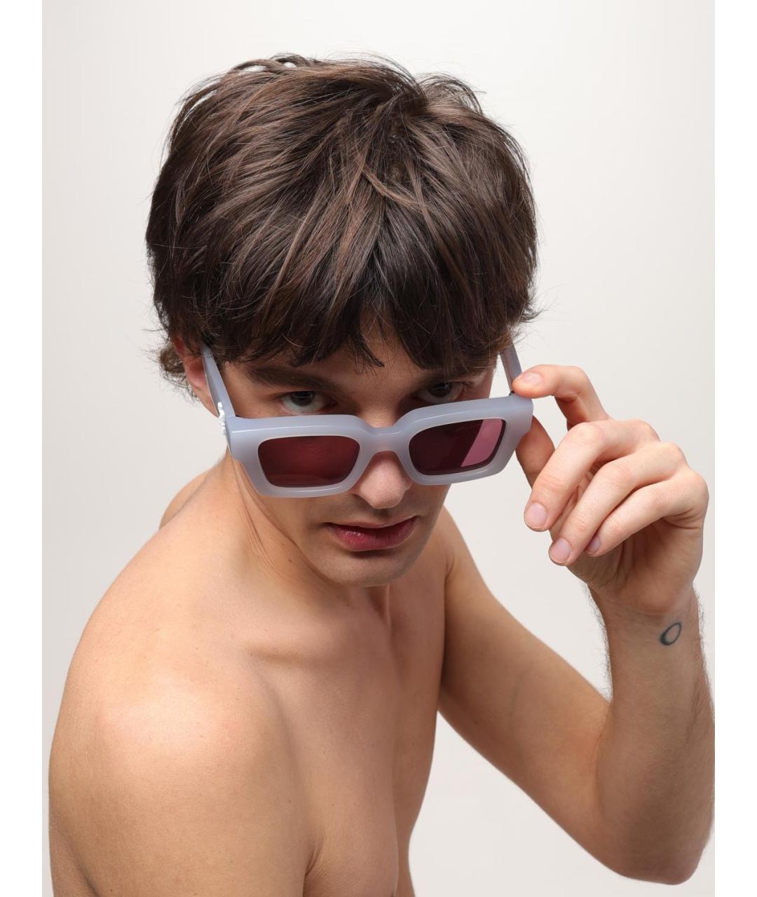 OFF-WHITE Серые солнцезащитные очки, фото 2