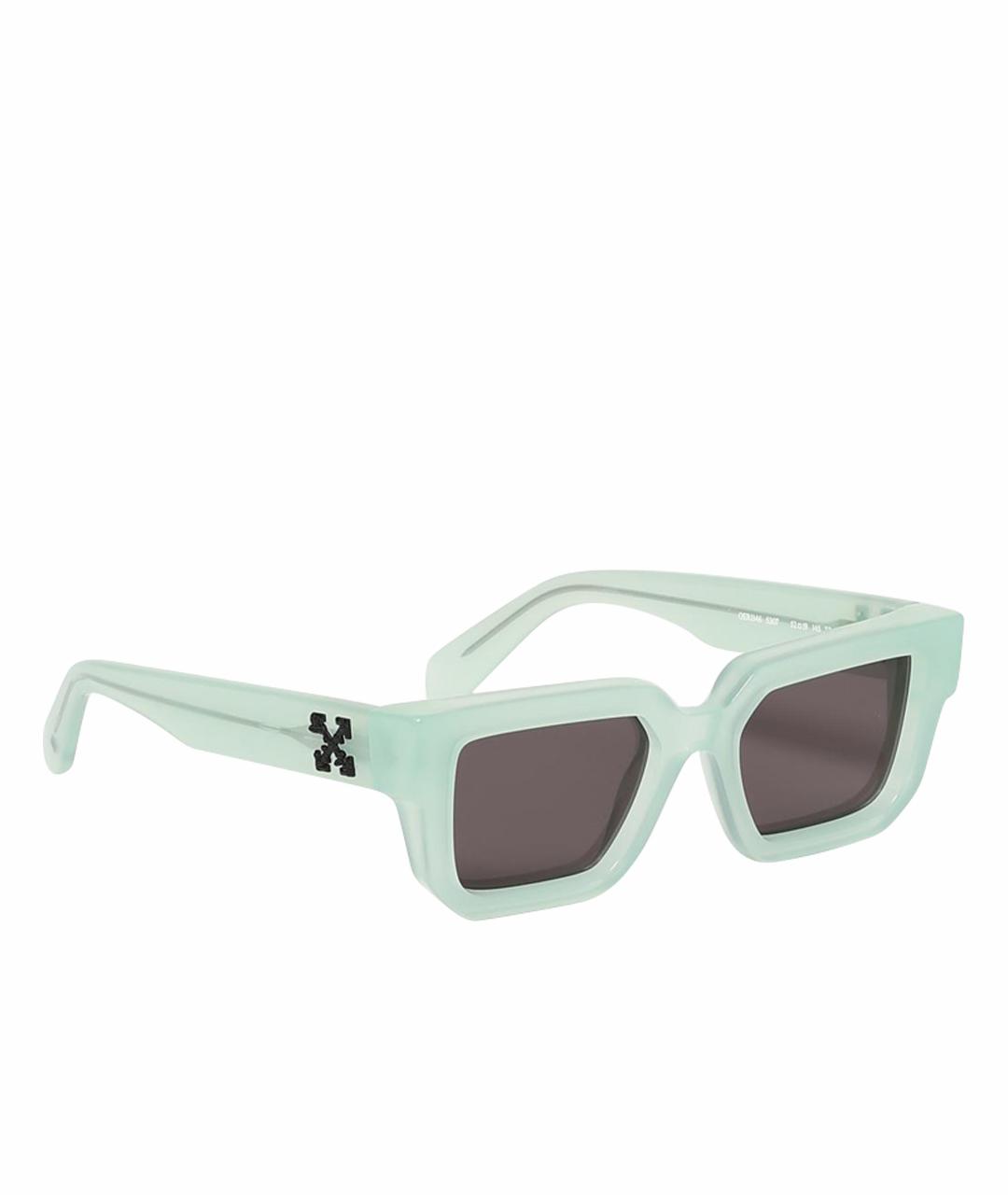 OFF-WHITE Бирюзовые солнцезащитные очки, фото 1
