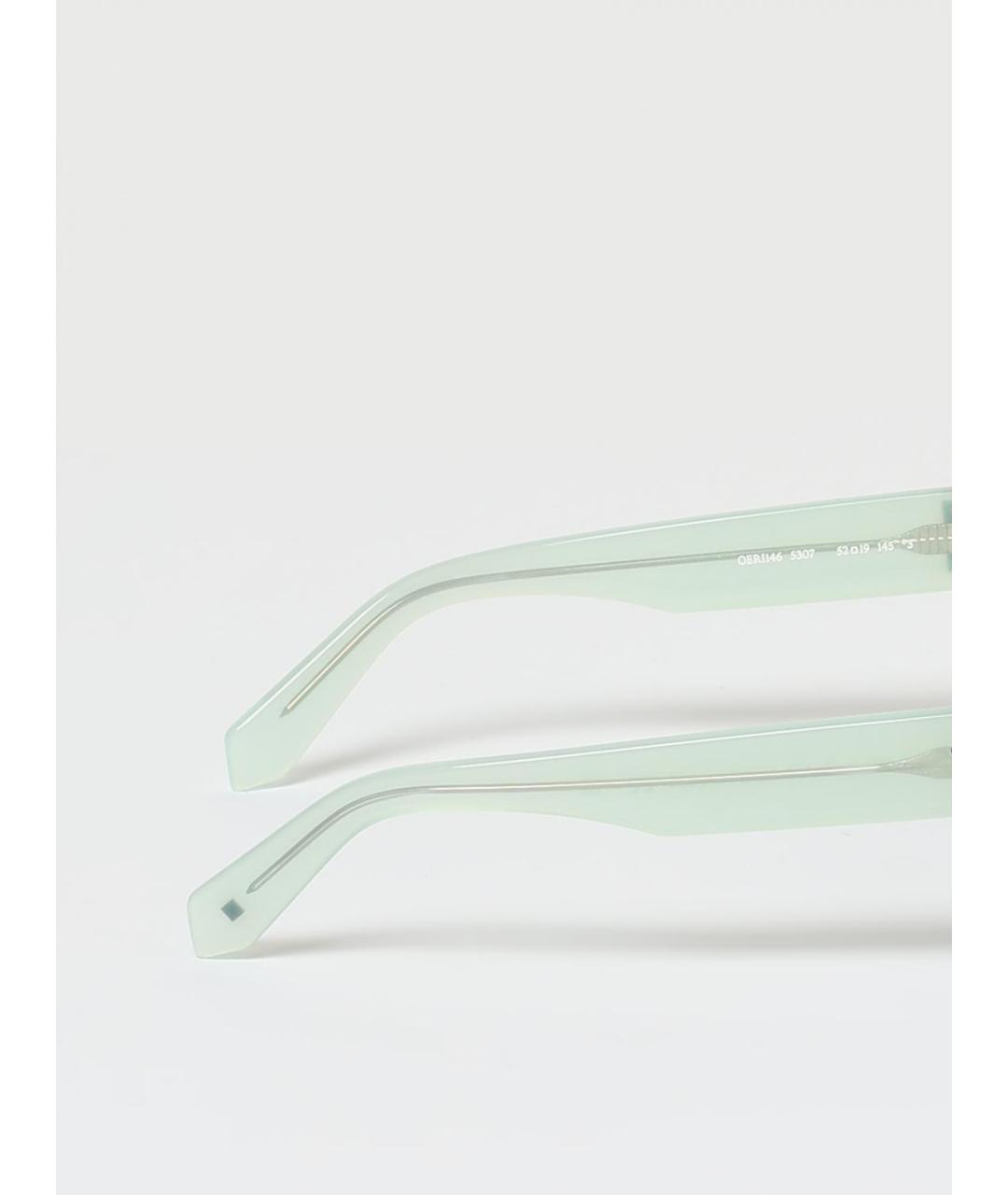 OFF-WHITE Бирюзовые солнцезащитные очки, фото 4