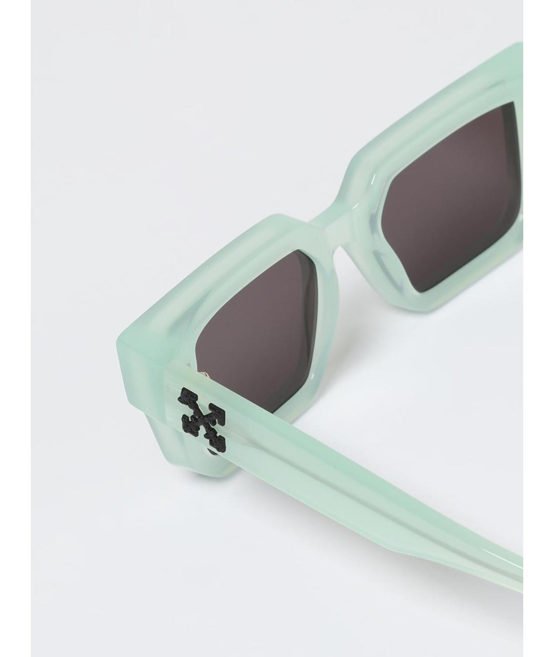 OFF-WHITE Бирюзовые солнцезащитные очки, фото 5