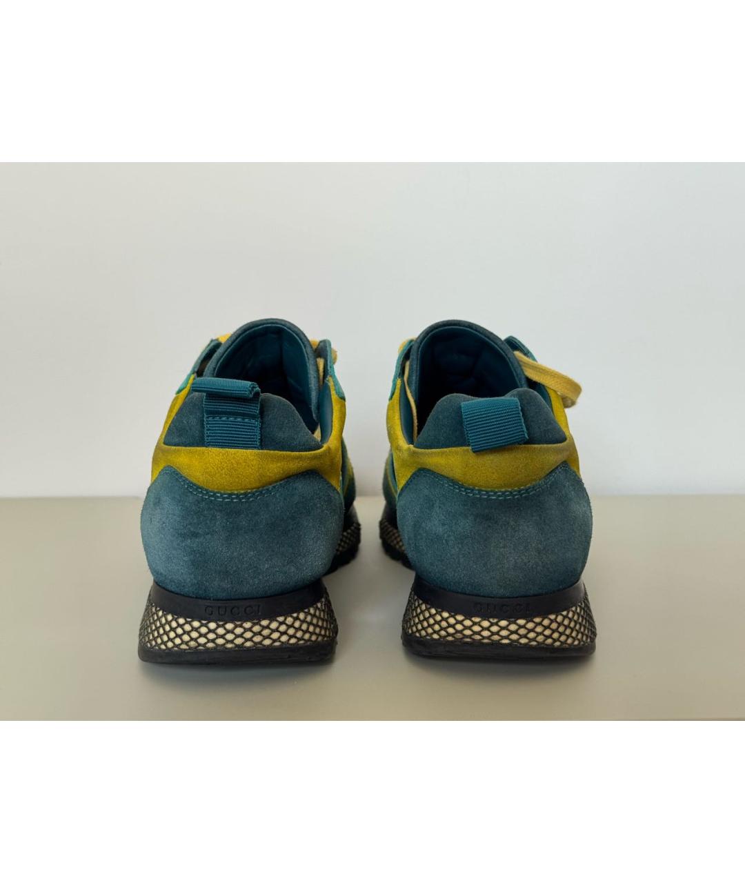 GUCCI Мульти замшевые низкие кроссовки / кеды, фото 4