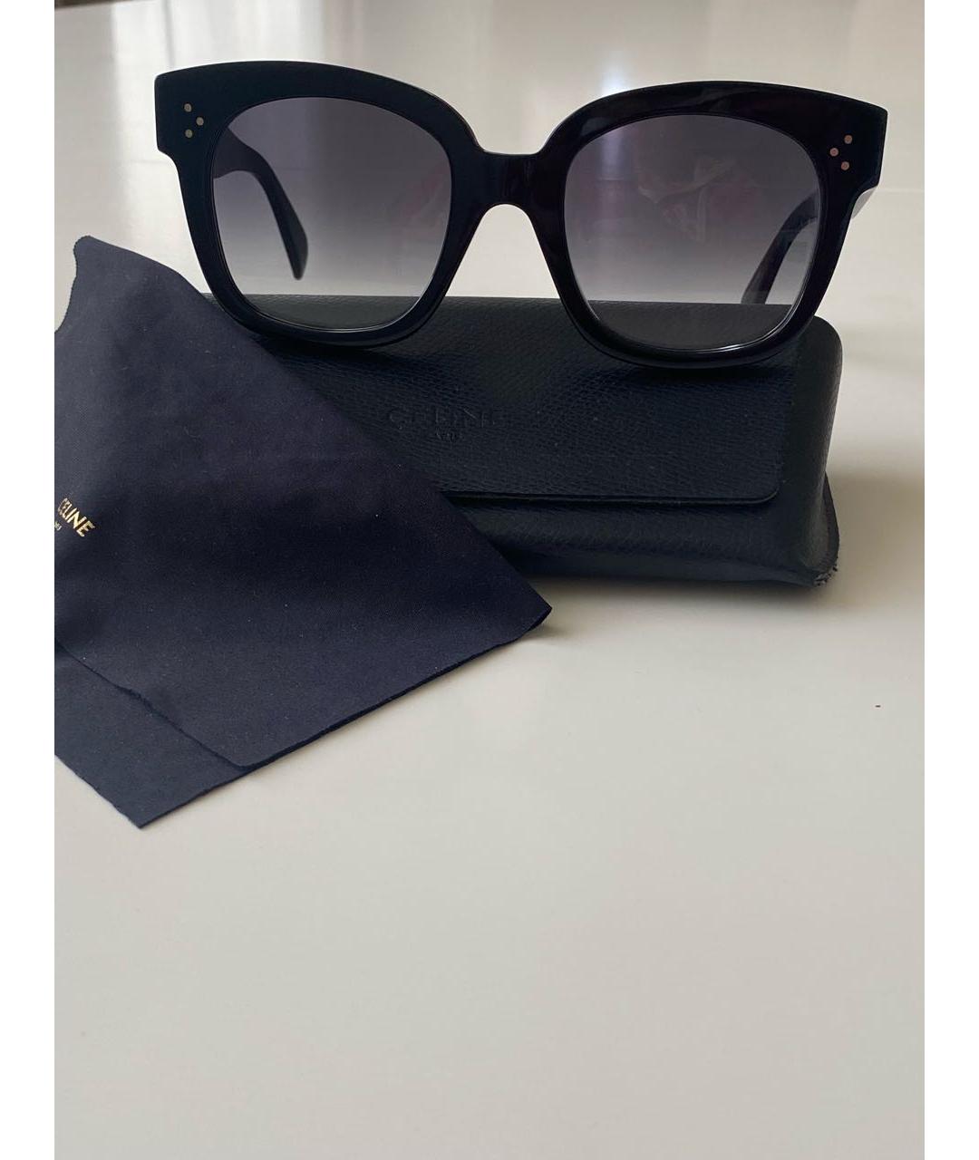 CELINE Черные пластиковые солнцезащитные очки, фото 5