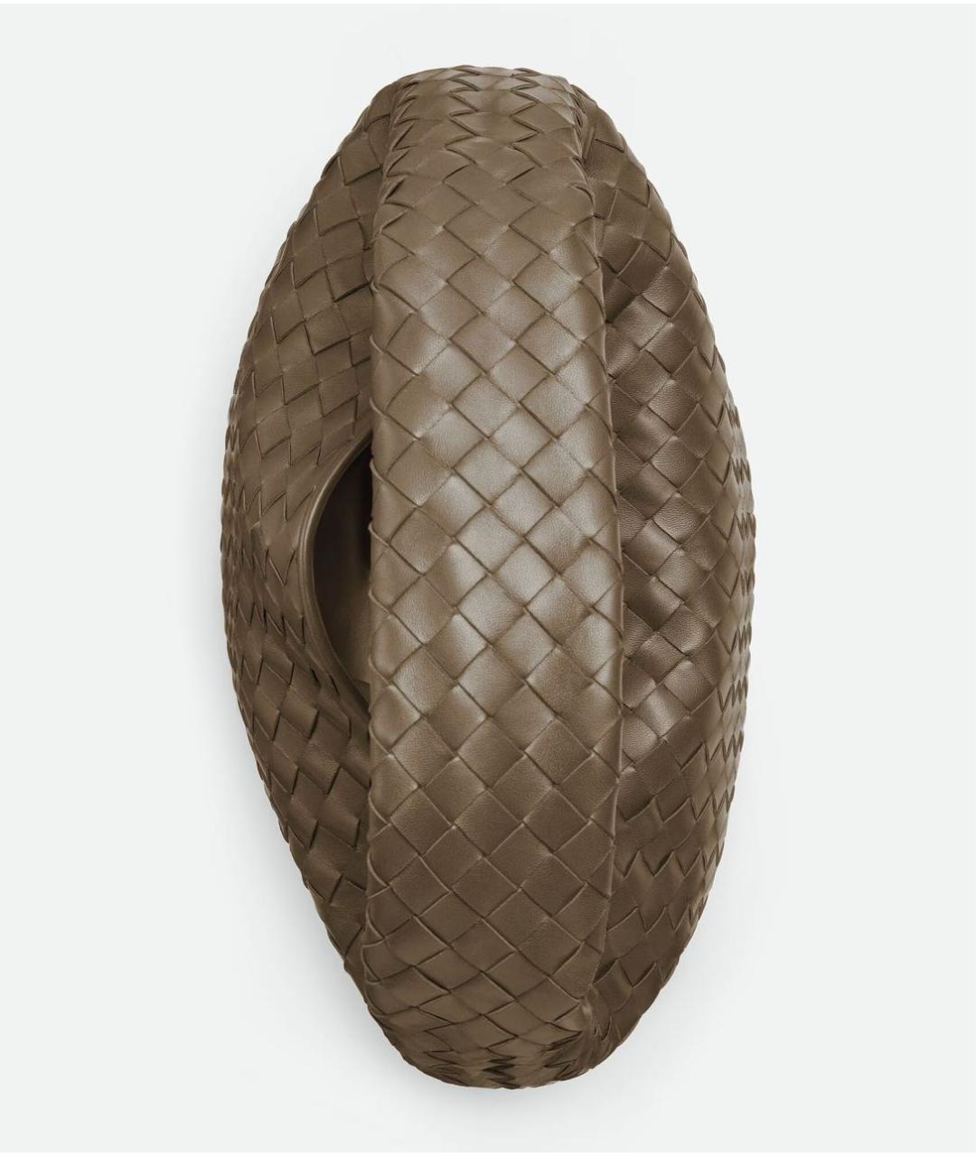 BOTTEGA VENETA Коричневая кожаная сумка через плечо, фото 3