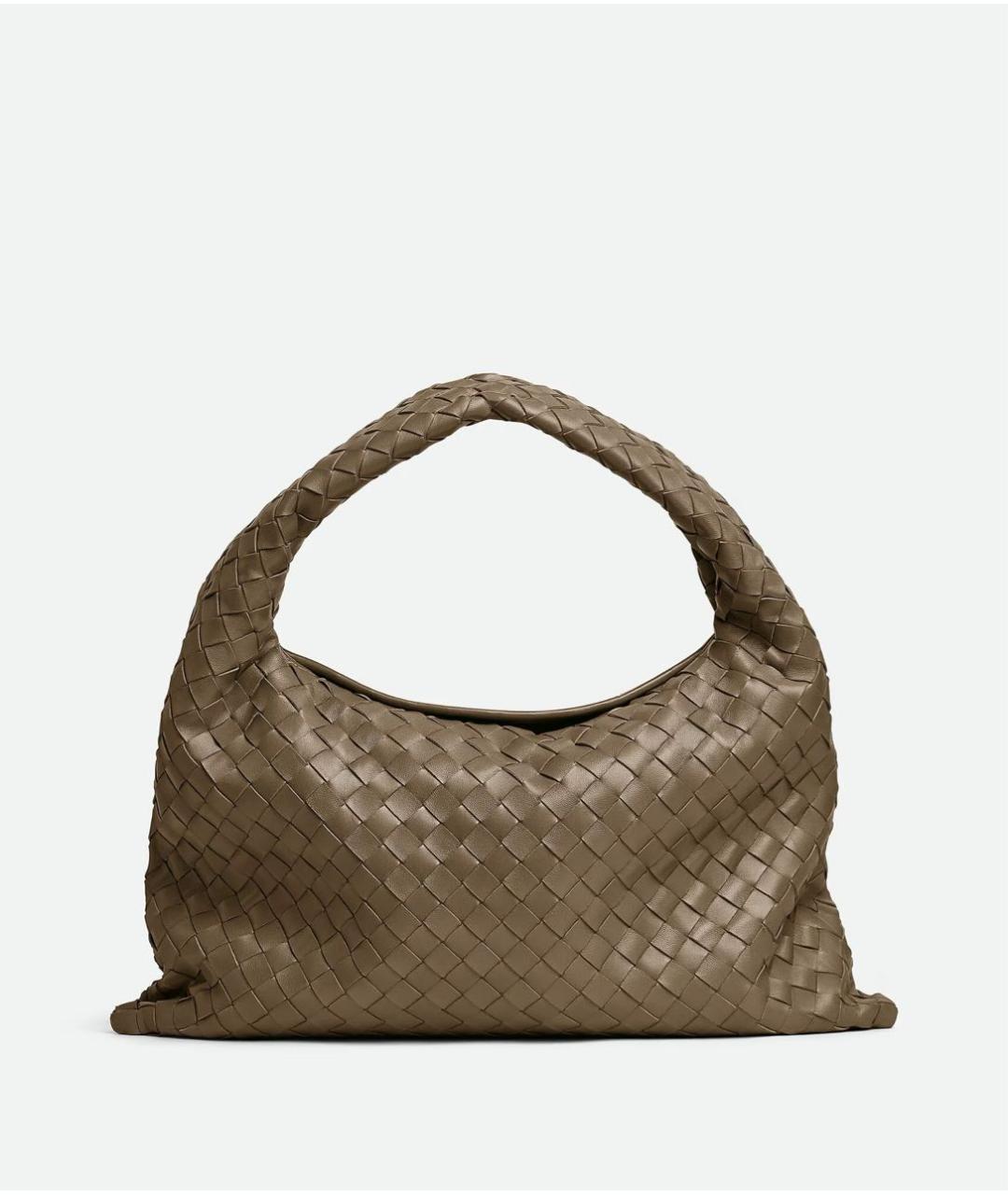 BOTTEGA VENETA Коричневая кожаная сумка через плечо, фото 9