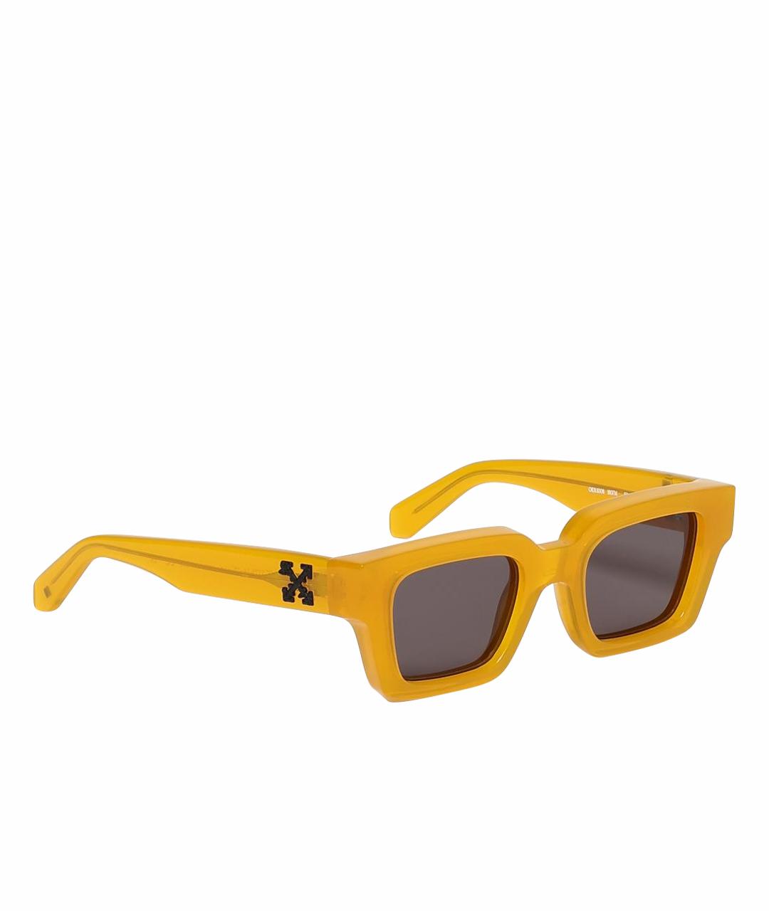 OFF-WHITE Желтые солнцезащитные очки, фото 1