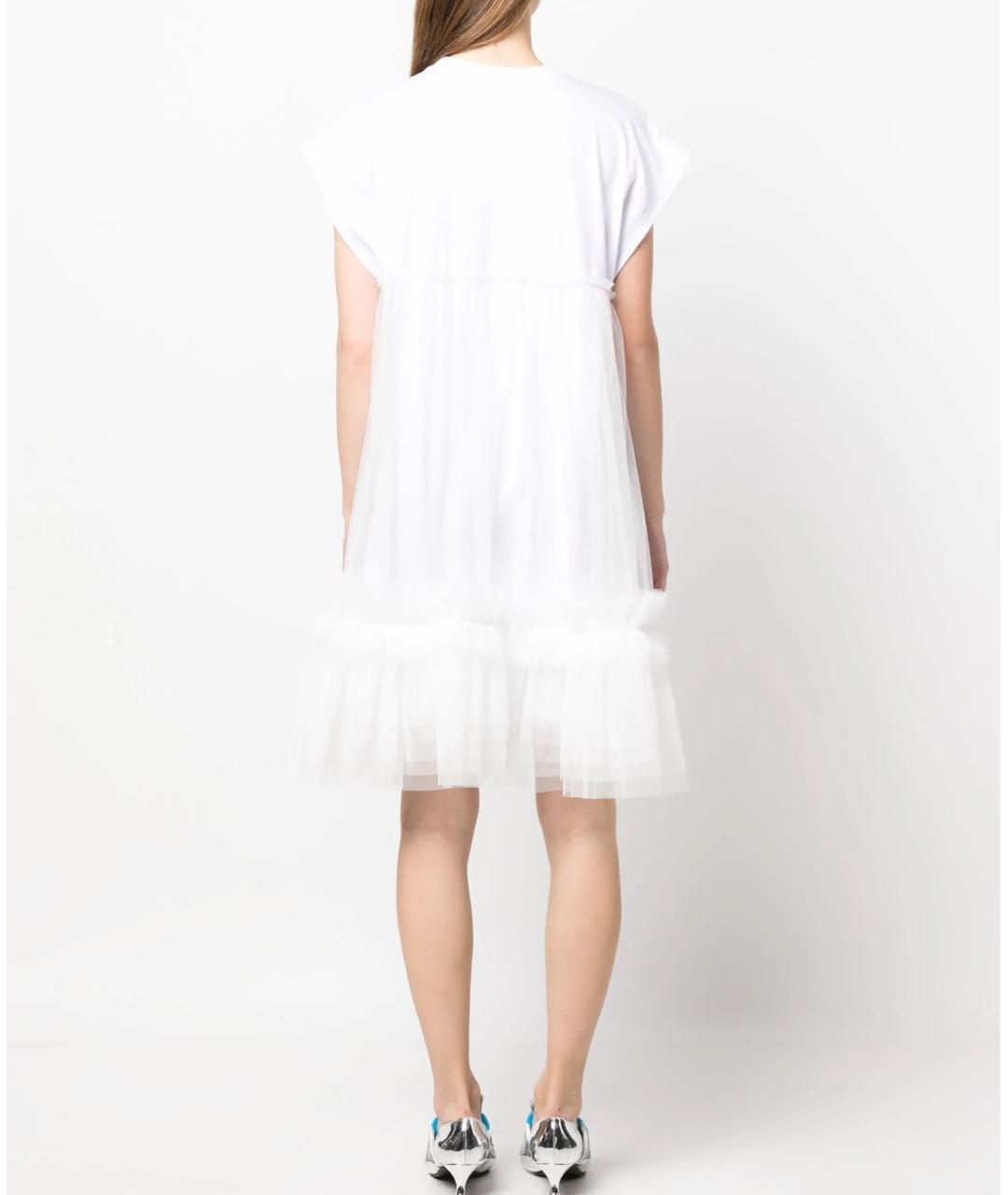 MSGM Белое коктейльное платье, фото 3