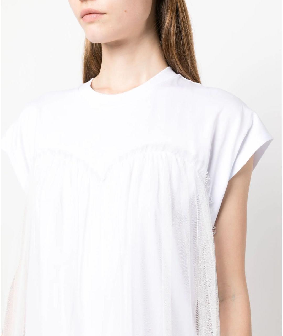 MSGM Белое коктейльное платье, фото 4