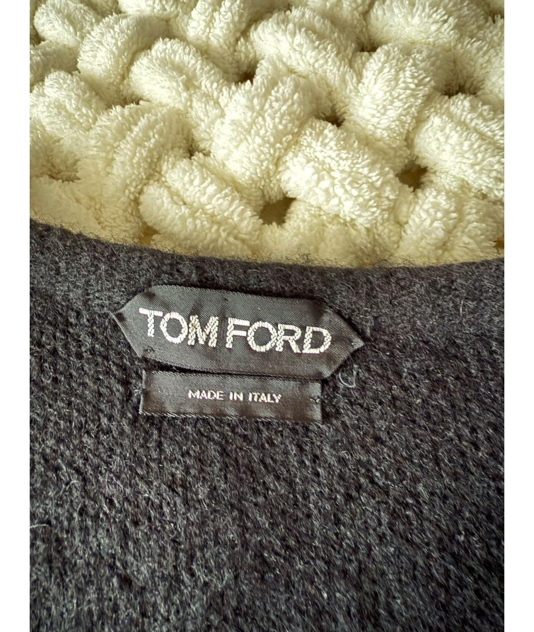 TOM FORD Черный кашемировый джемпер / свитер, фото 5