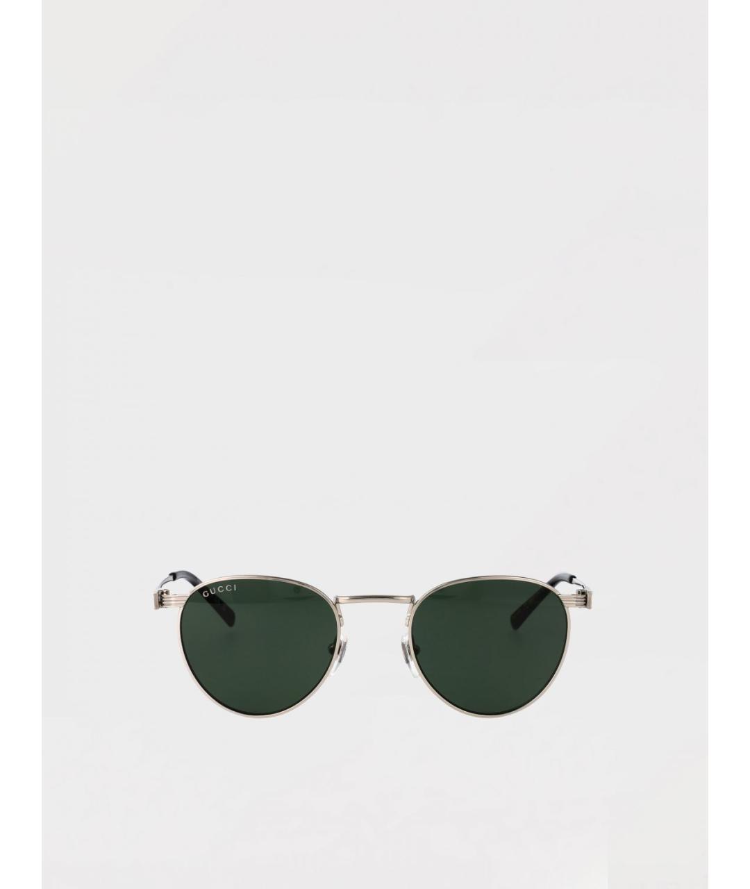 GUCCI Серебряные солнцезащитные очки, фото 2
