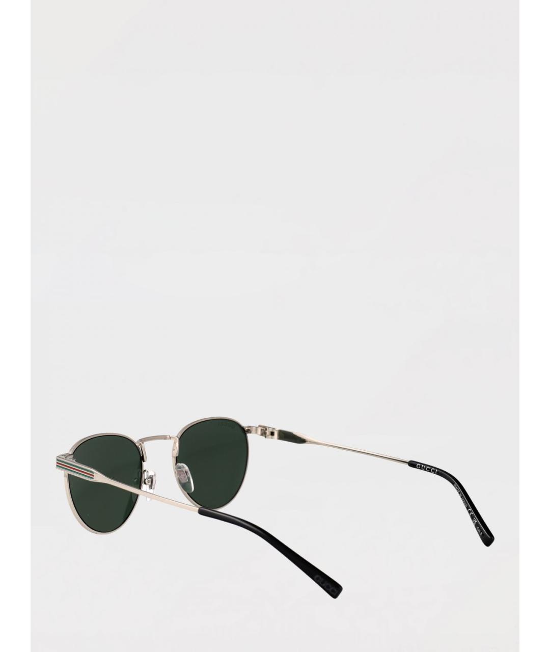 GUCCI Серебряные солнцезащитные очки, фото 3