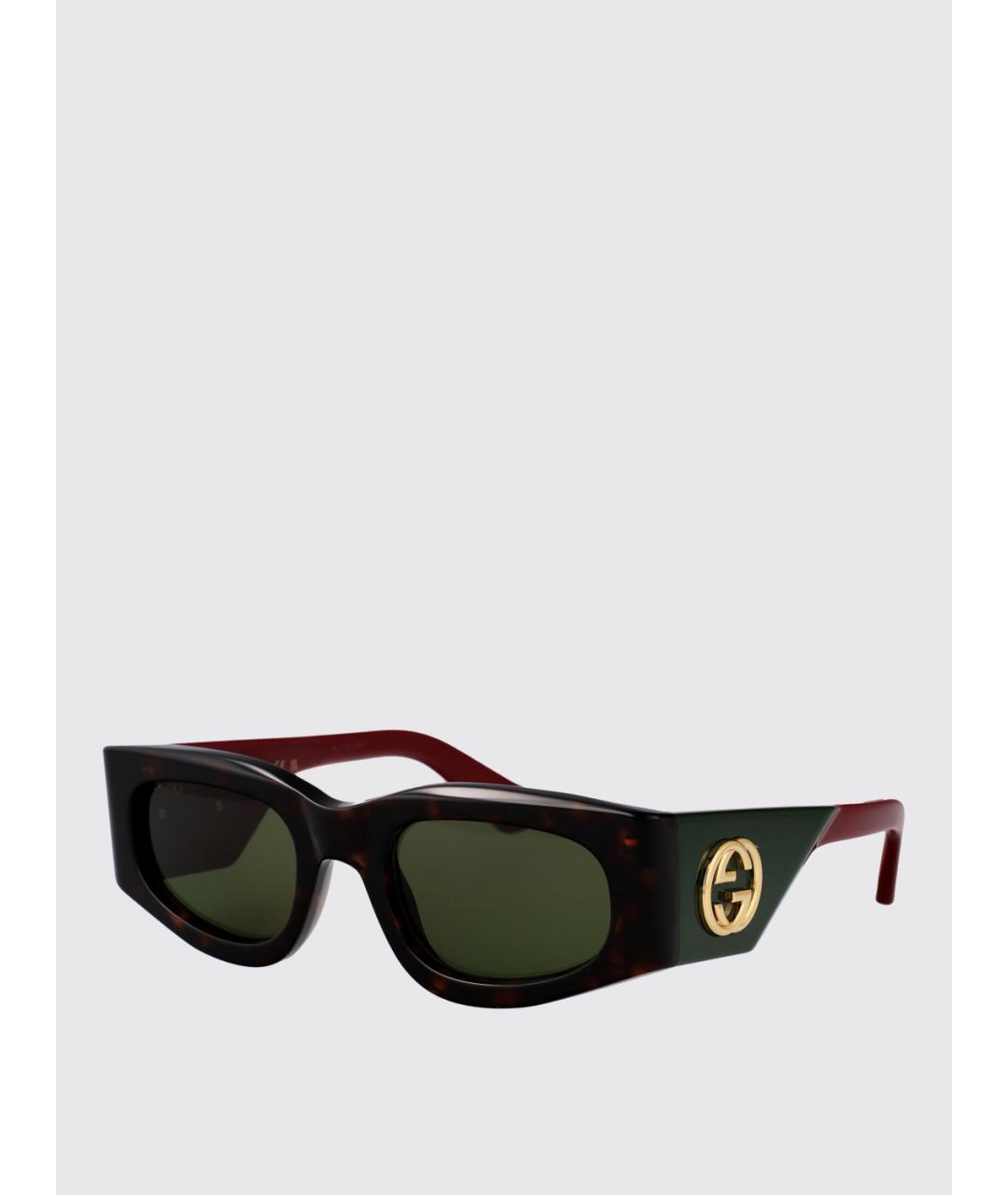 GUCCI Коричневые солнцезащитные очки, фото 5