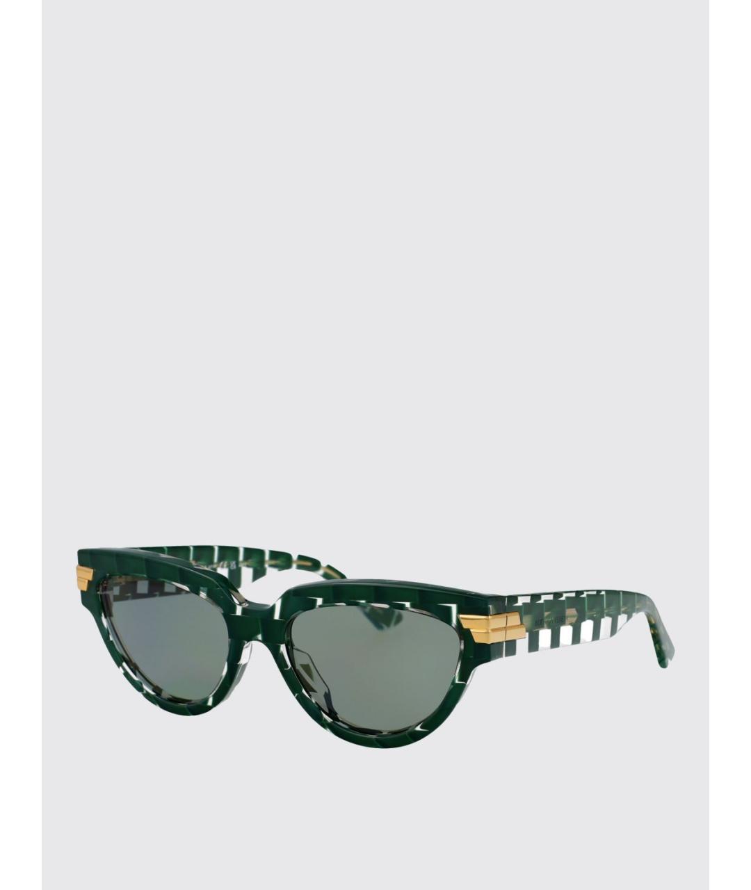BOTTEGA VENETA Зеленые солнцезащитные очки, фото 5