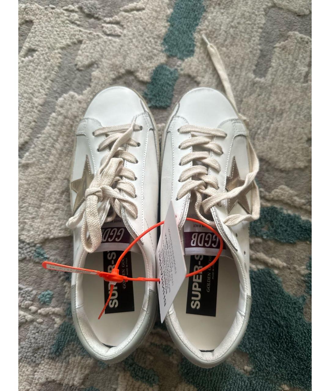 GOLDEN GOOSE DELUXE BRAND Белые кожаные кеды, фото 3