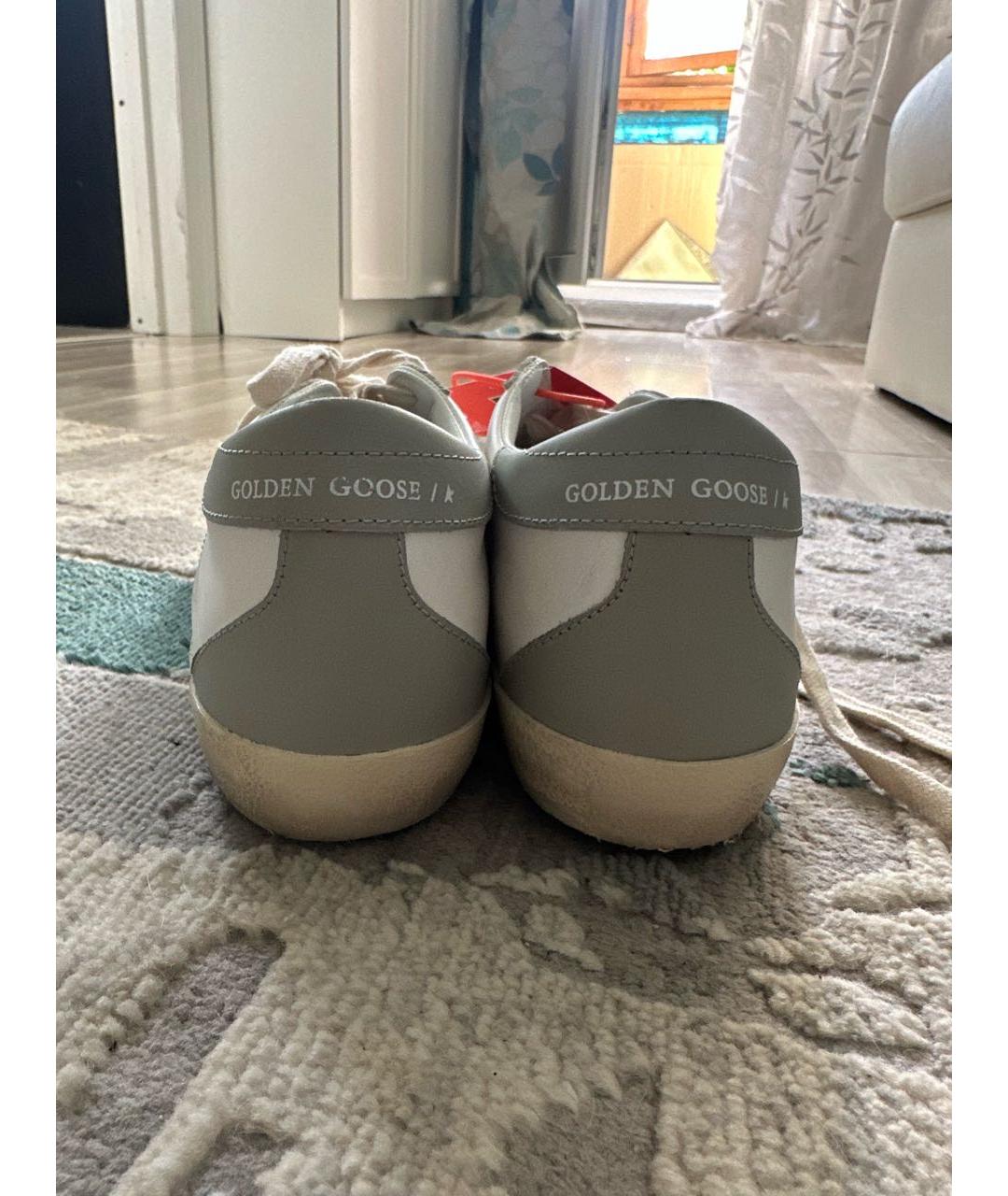 GOLDEN GOOSE DELUXE BRAND Белые кожаные кеды, фото 4