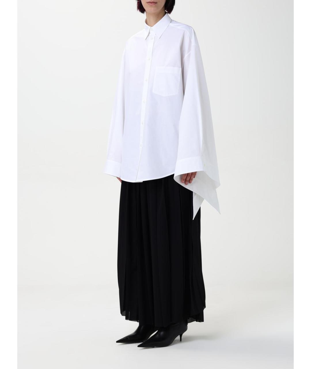 BALENCIAGA Белая хлопковая рубашка, фото 5