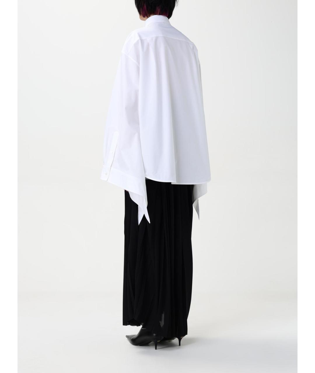 BALENCIAGA Белая хлопковая рубашка, фото 4