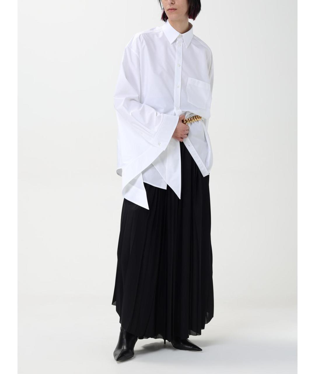 BALENCIAGA Белая хлопковая рубашка, фото 3