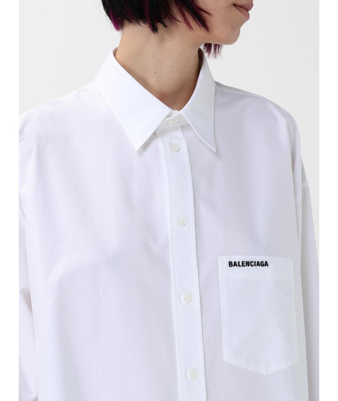 BALENCIAGA Белая рубашка, фото 6