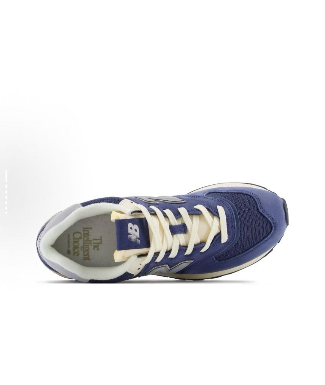 NEW BALANCE Темно-синие замшевые низкие кроссовки / кеды, фото 5
