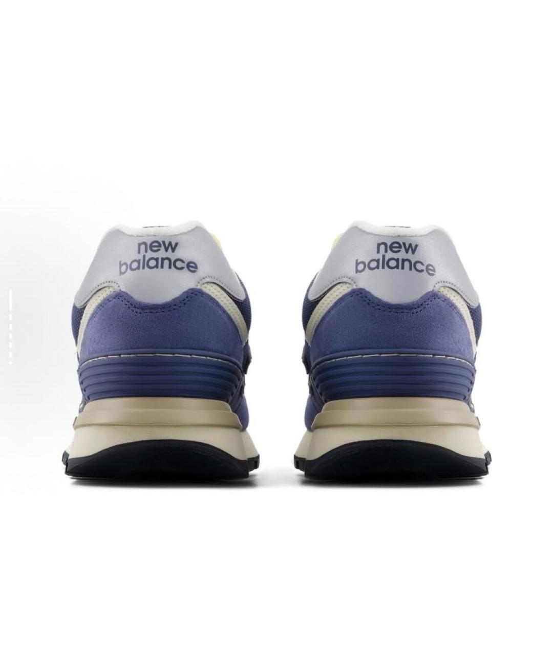 NEW BALANCE Темно-синие замшевые низкие кроссовки / кеды, фото 6