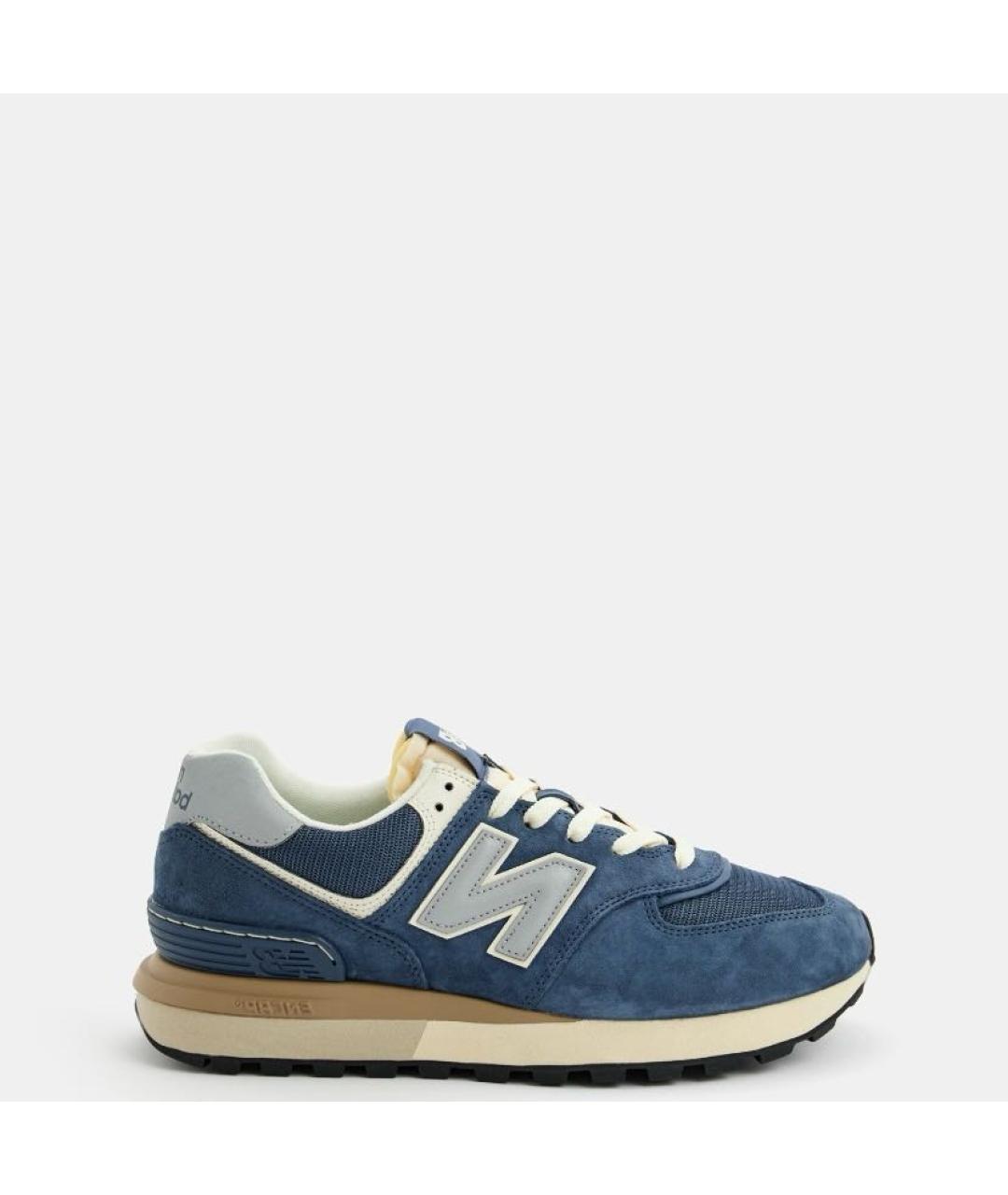 NEW BALANCE Темно-синие замшевые низкие кроссовки / кеды, фото 2