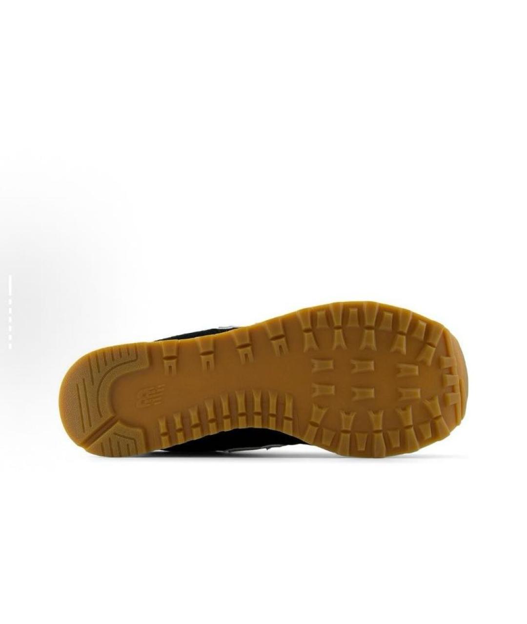 NEW BALANCE Черные замшевые низкие кроссовки / кеды, фото 6