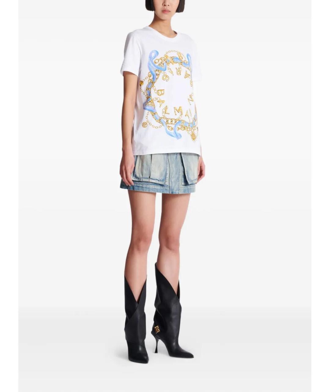 BALMAIN Мульти хлопковая футболка, фото 3