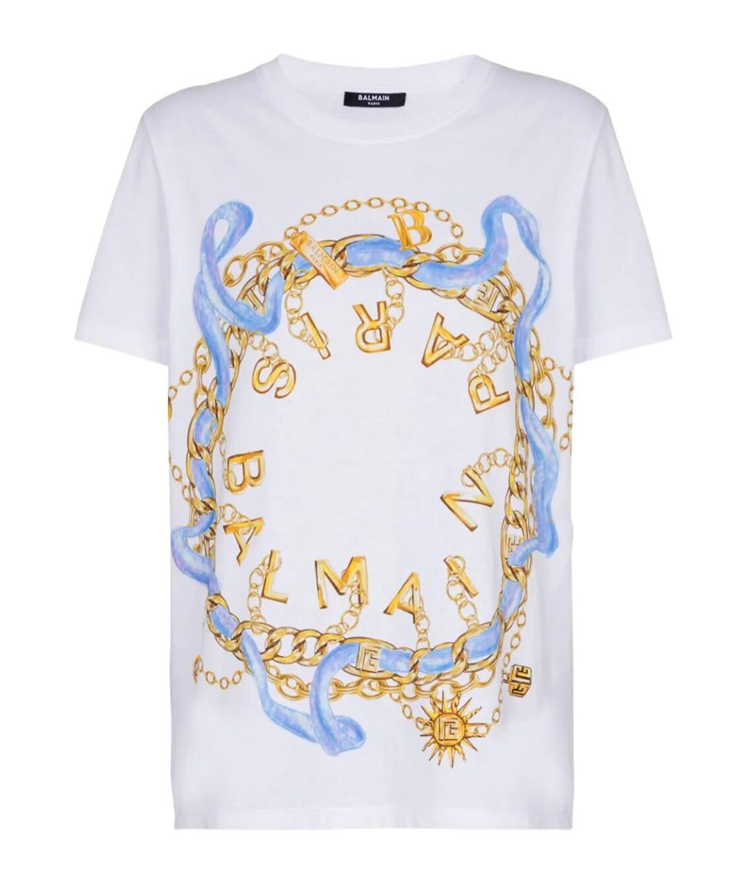 BALMAIN Мульти хлопковая футболка, фото 1
