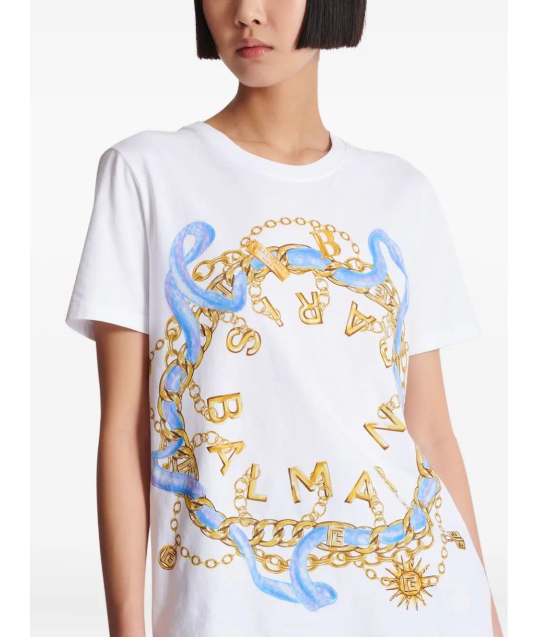 BALMAIN Мульти хлопковая футболка, фото 2
