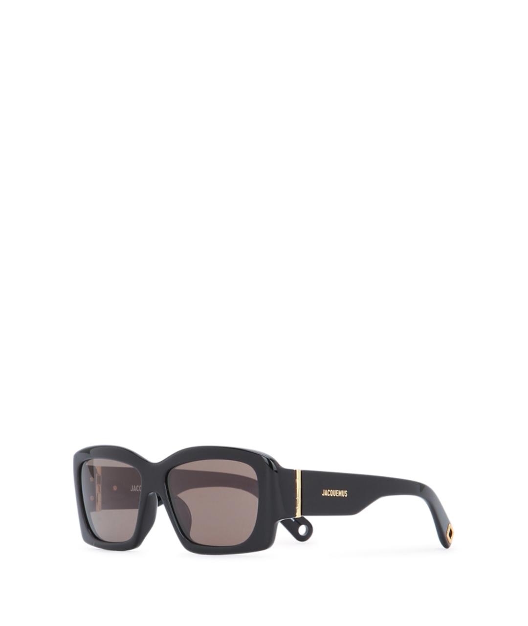 JACQUEMUS Черные пластиковые солнцезащитные очки, фото 1