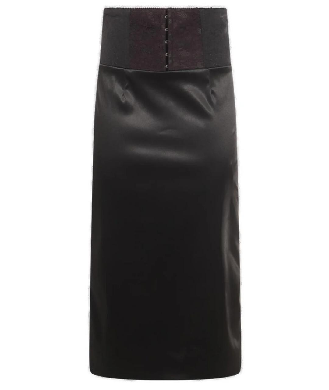 DOLCE&GABBANA Черная юбка миди, фото 1