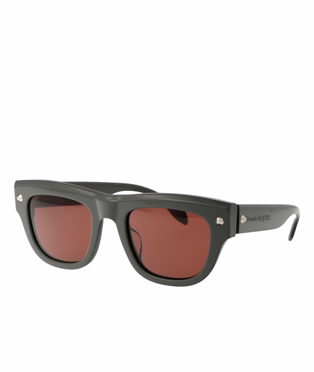 ALEXANDER MCQUEEN Серые солнцезащитные очки, фото 1