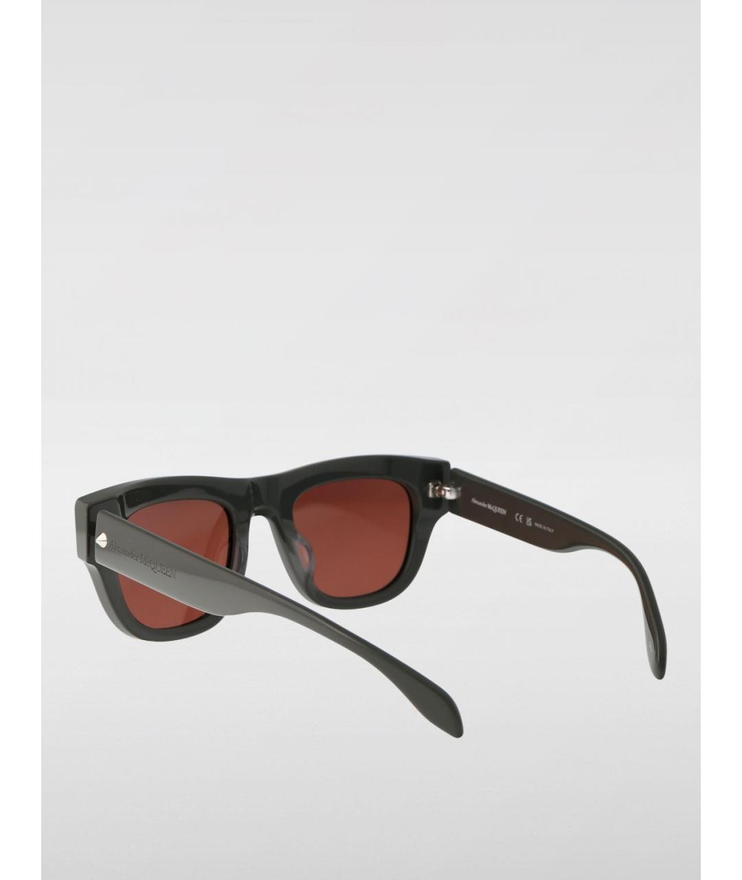 ALEXANDER MCQUEEN Серые солнцезащитные очки, фото 4