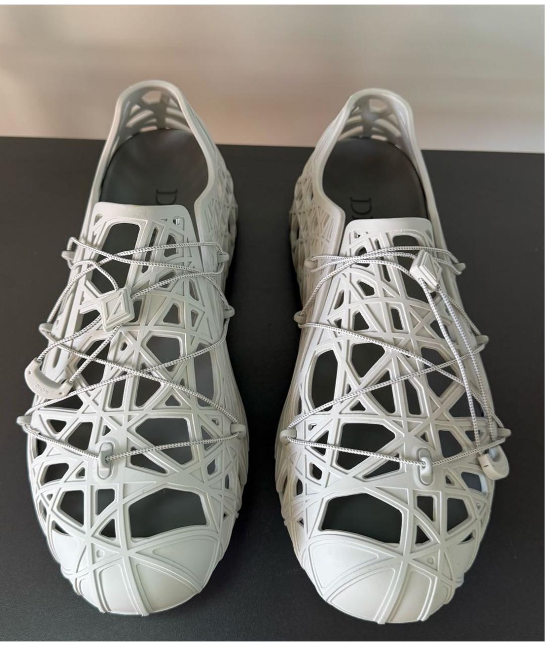 CHRISTIAN DIOR Белые резиновые сандалии, фото 2