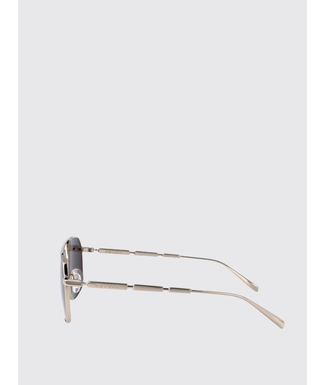 ALEXANDER MCQUEEN Серебряные солнцезащитные очки, фото 4