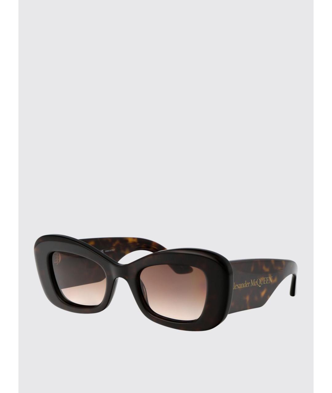 ALEXANDER MCQUEEN Коричневые солнцезащитные очки, фото 5