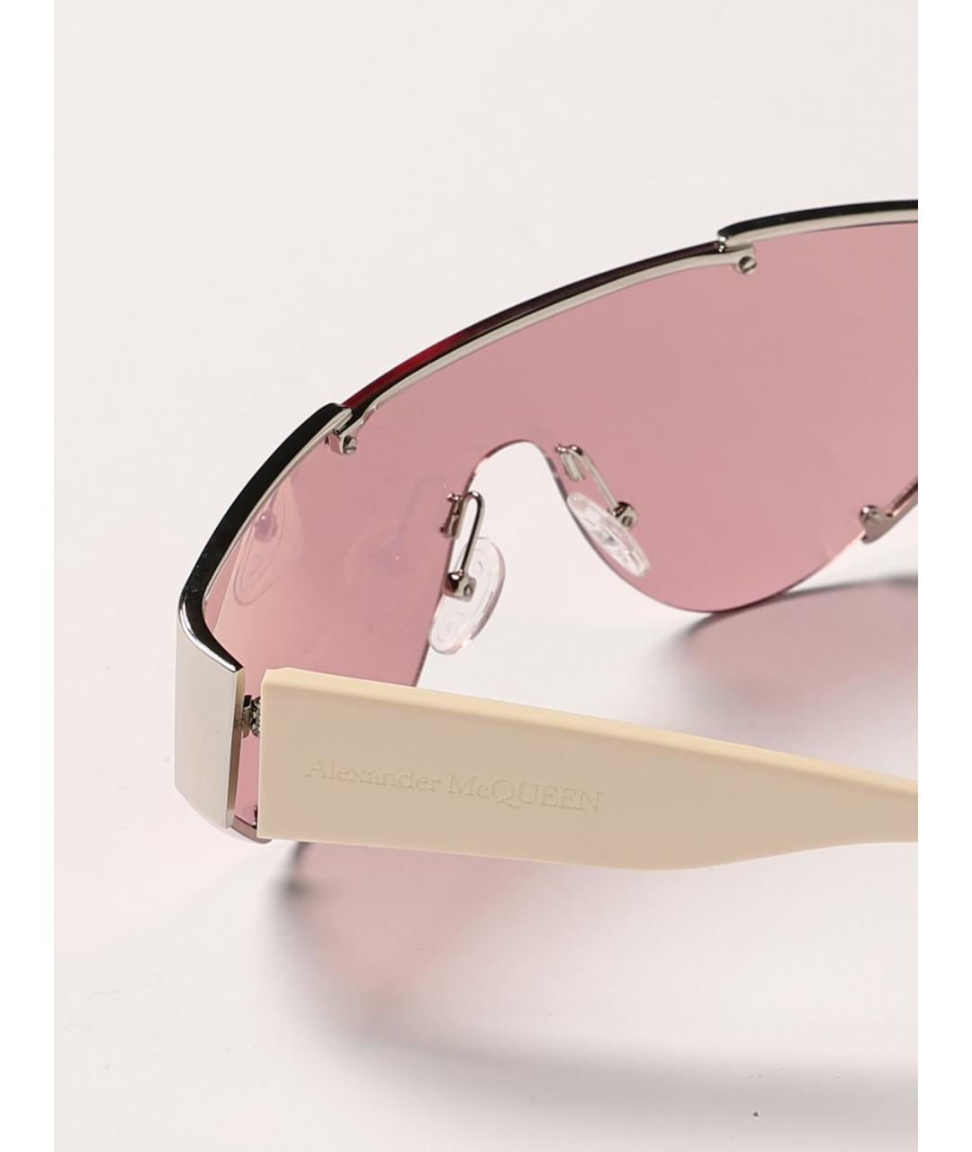 ALEXANDER MCQUEEN Серебряные солнцезащитные очки, фото 5