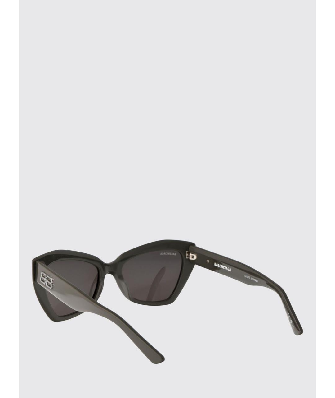 BALENCIAGA Антрацитовые солнцезащитные очки, фото 3