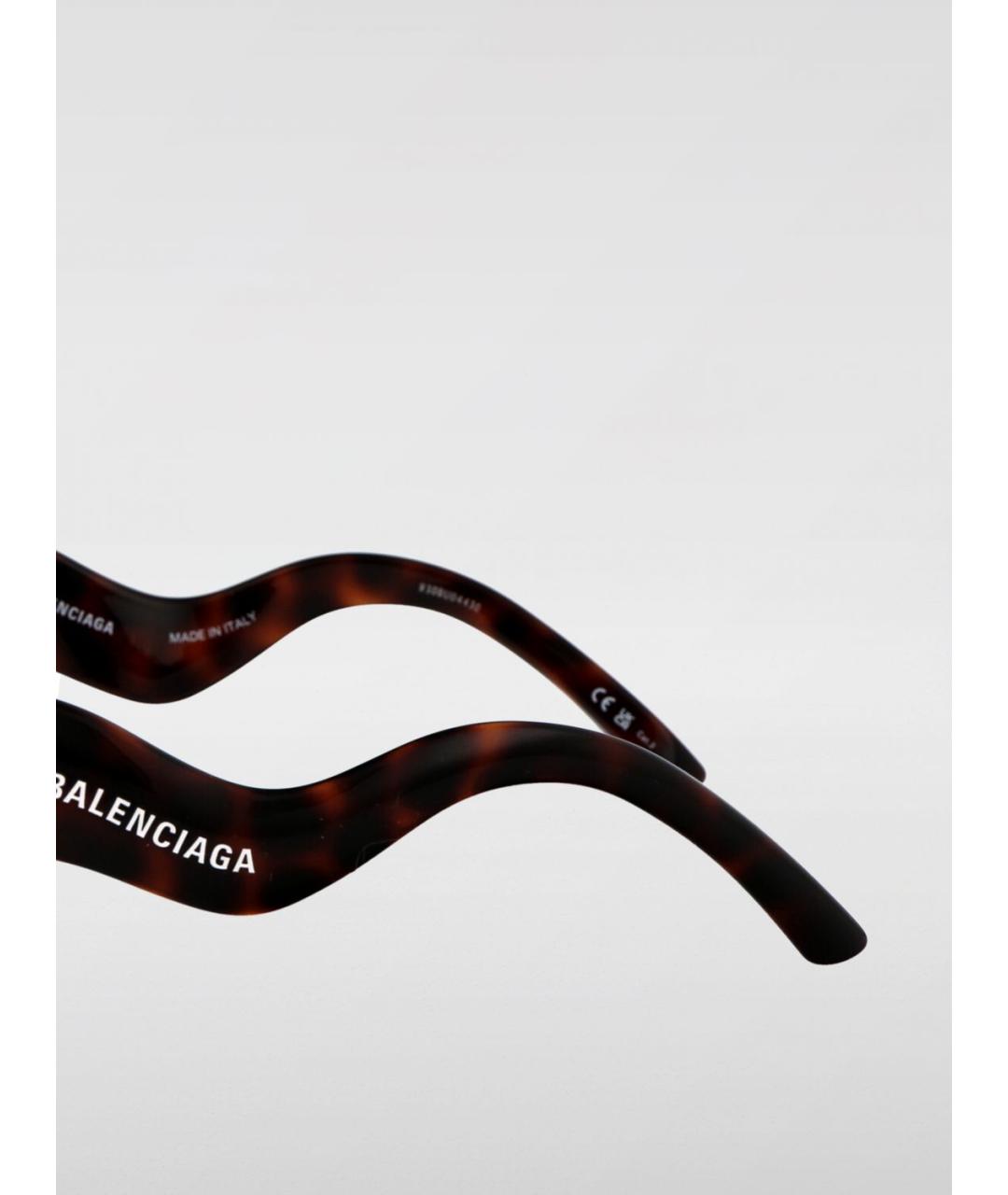 BALENCIAGA Коричневые солнцезащитные очки, фото 3