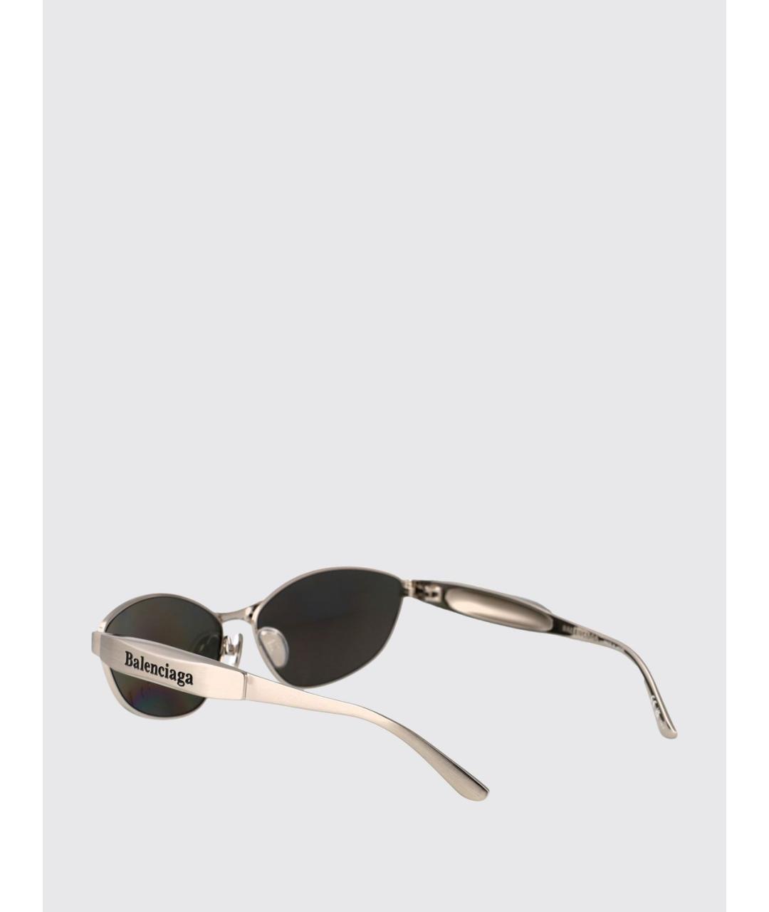 BALENCIAGA Серебряные солнцезащитные очки, фото 3