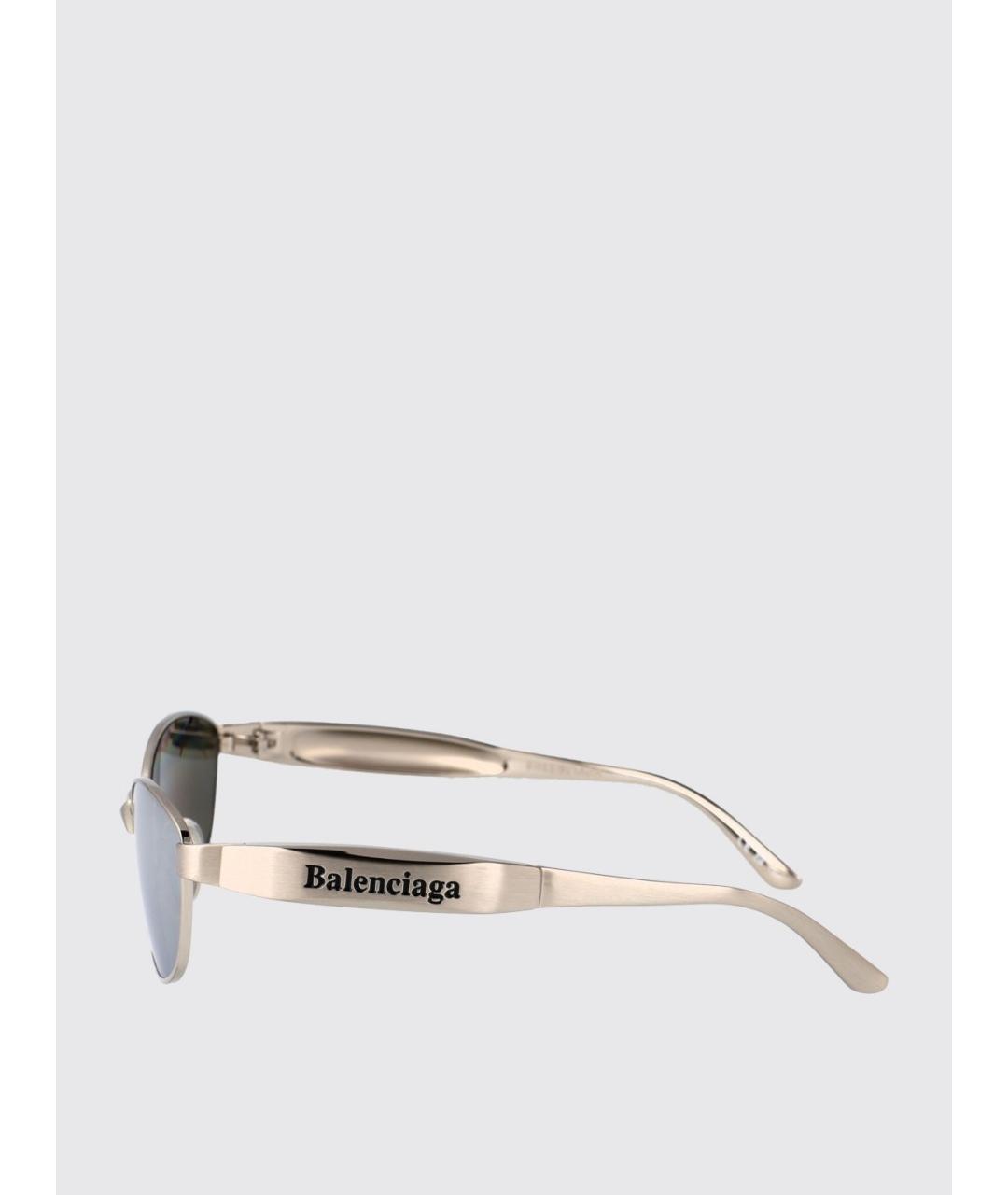 BALENCIAGA Серебряные солнцезащитные очки, фото 4