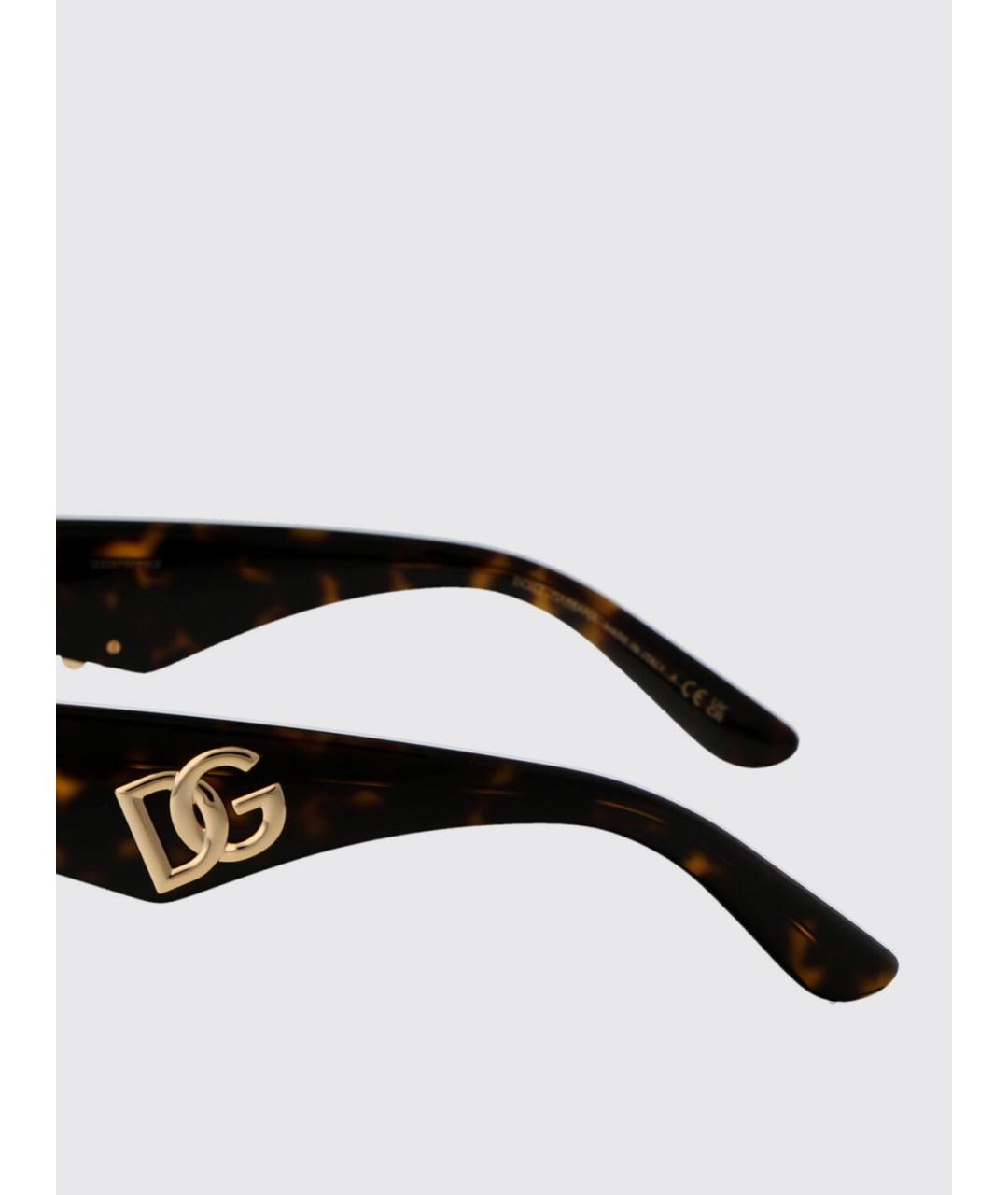 DOLCE&GABBANA Коричневые солнцезащитные очки, фото 4