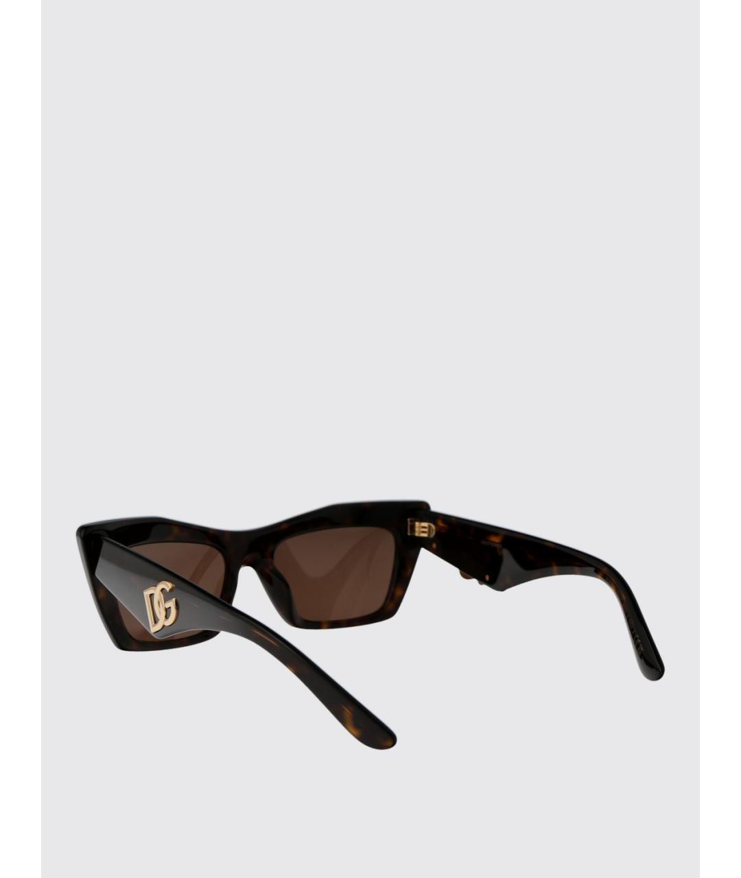 DOLCE&GABBANA Коричневые солнцезащитные очки, фото 3