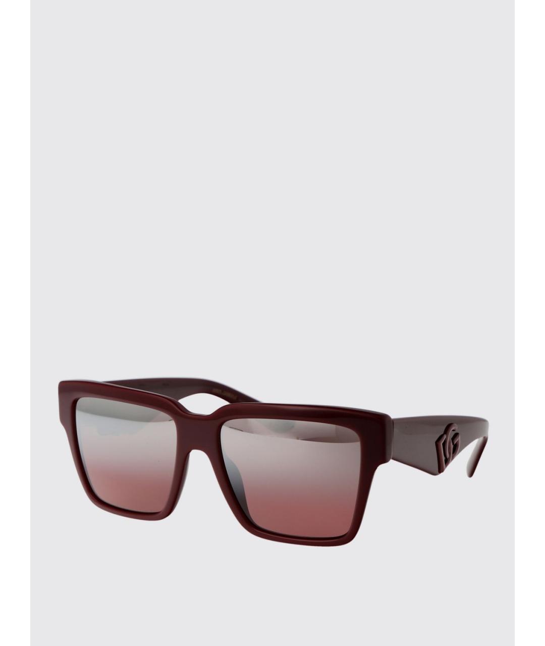 DOLCE&GABBANA Красные солнцезащитные очки, фото 5